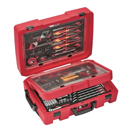 Teng Tools 118 Piece Screwdriver, Plier, Hammer, Sockets, Wrench Tool SCE1